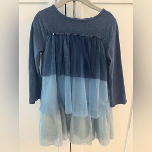 Mini Boden Blue Layered Kids Top